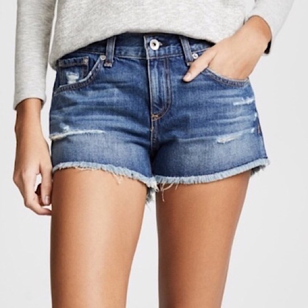 rag & bone Blue Jean Shorts
